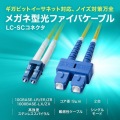 補強メガネ型光ファイバケーブル(シングルモード、LC×2-SC×2、5m) 写真2