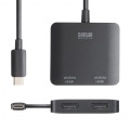 USB Type C-HDMI変換アダプタ(2ポート/4K対応) 写真2