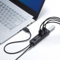 USB2.0ハブ(7ポート・ブラック) 写真2
