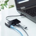 USB3.2 Gen1 ハブ付き ギガビットLANアダプタ 写真2