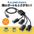 USB3.2 Gen1+USB2.0 Type-Cコンボハブ(4ポート) 写真2