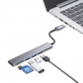 USB 5Gbps 3ポート スリム ハブ(カードリーダー付き) 写真2