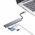 USB 5Gbps 3ポート スリム ハブ(カードリーダー付き) 写真2