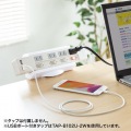 電源タップ、周辺機器用デスククランプ式回転型ホルダー 写真2