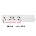 パソコン連動タップ(IC記憶式) 写真2