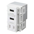 AC付き埋込USB給電用コンセント 写真2