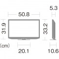 22V型地上・BS・110度CSフルハイビジョンLED液晶テレビ 外付HDD対応 ブラック系 写真2