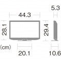 19V型地上・BS・110度CSデジタルハイビジョンLED液晶テレビ 外付HDD対応 ブラック系 写真2