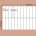 ナナコピー 105mm×27mm A4版 297mm×210mm 500シート(100シート×5) 写真2