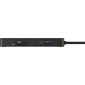 USB Type-C接続 ドッキングステーション PD対応 CR付 ブラック 写真2