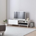 HELM(ヘルム) テレビ台 ローボード(118cm幅) テレビ台 テレビボード TV台 ローボード 収納 32インチ 32型 モダン 白 ホワイト HM35-120L-WH 写真2