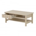 KILIGS(キリグス)ローテーブル 幅90cm テーブル リビング 引出し 引出し付テーブル オープン コンパクト 木目調 北歐 オークナチュラル KL38-90CT-IV 写真2