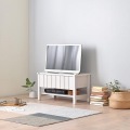フォーフル KILIGS(キリグス) テレビボード 80cm幅 ホワイト KL45-80L-WH テレビ台 ローボード 北歐 おしゃれ 収納 引き出し 幅80 80cm コンパクト 写真2