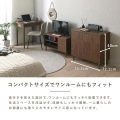キャビネット おしゃれ 幅75 ブラウン 木製 シンプル チェスト サイドボード リビングボード リビング 収納 大容量 QUNOA キャビネット QU75-75C 写真2