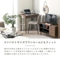 デスク パソコンデスク 机 薄型 スリム 浅型 おしゃれ シンプル ブラウン 木製 幅70 引き出し付 収納 スリム QUNOA デスク QU72-70DS 写真2
