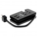 プリンストン コンパクトUSB2ポート給電機能付マルチタップ ブラック 写真2