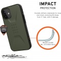 UAG社製 iPhone 12 mini(5.4) 2020対応耐衝撃ケース CIVILIAN オリーブ 【日本正規代理店品】 UAG-IPH20SC-OL 写真2