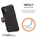 UAG社製 iPhone 12 mini(5.4) 2020対応耐衝撃ケース METROPOLIS LT LEATHER ブラック 【日本正規代理店品】 UAG-IPH20SFL-LBK 写真2