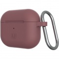 UAG社製/U by UAG Apple AirPods 第3世代用 シリコンケース DOT オーベルジーヌ 写真2