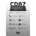 プリンストン CD87 テンキーレス メカニカルキーボード 日本語配列 91キー GATERON G PRO 赤軸リニア 【 USB-C接続 / Windows Mac両対応 】 IK-CD87-G/RD-BK 写真2