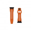 URBAN ARMOR GEAR UAG製 Apple Watch 49/46/45/44mm用 MONARCH ストラップ オレンジ/ブラックチタン UAG-AWLP-OR/BT 写真2
