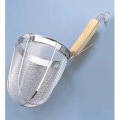 ThreeSnow TS18-8 木柄 うどんてぼ 丸底(8メッシュ) | てぼ うどん 木柄 丸底 ざる キッチン用品 調理器具 調理道具 写真2