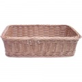 樹脂バスケット 角型 茶 91-077B 写真2