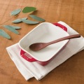 セラミック レクタンギュラーディッシュ 14cm×11cm チェリー 40508-582 写真3