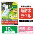 レーザー専用紙/フリーラベル/光沢/ホワイト/A4/10枚 写真3