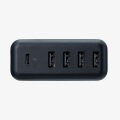 スマートフォン・タブレット用AC充電器/USB-A4ポート(おまかせ充電)/Type-C1ポート(PD30W)/電源ケーブル1.5m/ブラック 写真3