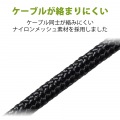 イヤホン ステレオヘッドホン 有線タイプ カナル型 マイク付 直径3.5mm 4極ミニプラグ 耳栓タイプ 高耐久ケーブル ブラック 写真3