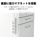 延長コード 電源タップ 2.5m 3P 4個口 マグネット ほこりシャッター アース付き EU RoHS指令準拠 白 二重被ふくコード熱に強い 絶縁キャップ付 写真3