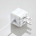 iPhone充電器 iPad充電器 1m Lightning AC ケーブル一体 ホワイト コンパクト 小型 キューブ シンプル 写真3