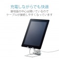 タブレットスタンド アルミスタンド 折りたたみ コンパクト フリーアングル 5.0?12.9inch スマホ タブレット シルバー 写真3