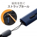 USBメモリ 128GB USB3.2(Gen1) 高速データ転送 スライド式 キャップなし ストラップホール付 ブルー 写真3