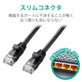 LANケーブル Cat6A やわらか ツメが折れないカバー 10m ブラック RJ45コネクタ 10Gbps RoHS指令準拠(10物質) 写真3