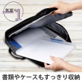 リュック バックパック ビジネスバッグ 15.6インチ 2way ポリエステル ポケット×3 ブラック 写真3