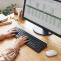 キーボード Bluetooth 静音 抗菌 ブラック 写真3