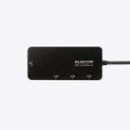 LANアダプター 有線 タイプA Giga USBハブ付 (USB-A×3) USB3.2(Gen1) 3.1(Gen1) 3.0 10 100 1000Mbps ブラック 写真3