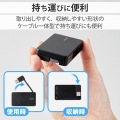 カードリーダー USB2.0 ケーブル収納タイプ 【SD SDHC SDXC microSD microSDHC microSDXC MMC RS-MMC 等対応】 Windows11 Mac ブラック 写真3