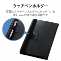 Lenovo Tab M10 HD 2nd Gen ケース カバー 手帳 フラップ レザー 軽量 ハンドホールドベルト付 ブラック 写真3