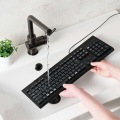 キーボード 有線 USB-A 洗える(IPX5) メンブレン テンキー付き 高耐久設計 抗菌【Windows11 mac Chrome】対応 ブラック 写真3