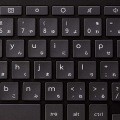 キーボード 有線 USB タイプC パンタグラフ コンパクト テンキー付き Chromebook WWCB認証 抗菌 ブラック 写真3