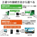 Miracastレシーバー/アクセスポイント接続対応/ブラック 写真3