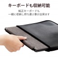 Surface Pro 8 / Surface Pro X ハードポーチ ケース スリップインタイプ ペンホルダ付 ブラック 写真3