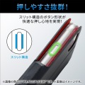iPhone SE 第3世代/SE 第2世代/8/7 用 ケース レザー 手帳 マグネット フラップ 耐衝撃 ワイヤレス充電可 ストラップホール ブラック 写真3