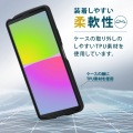 Xperia 10 IV/ケース/フレームカラー/背面クリア/ブラック 写真3