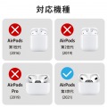 AirPods 第3世代 (2021年) 用 ケース カバー ZEROSHOCK Lock ロック機能 カラビナ付 落下防止 ワイヤレス充電対応 衝撃吸収 レッド 写真3