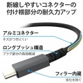 変換アダプター ( USB Type-C to HDMI ) ミラーリング マルチディスプレイ対応 4K 60Hz 断線に強い 高耐久 【 Windows Mac 各種対応 】 シルバー 写真3