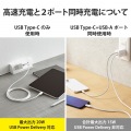 USB Type-C 充電器 PD 対応 最大出力20W Type C ケーブル 一体型 1.5m 【 iPhone iPad Pro Air Galaxy Xperia AQUOS Android 各種 他対応 】 軽量 ホワイト 写真3